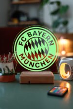 FC Bayern München Logo Hediye 16 Renk Gece Lambası - Görsel 3