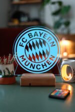 FC Bayern München Logo Hediye 16 Renk Gece Lambası - Görsel 4