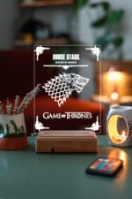 Game Of Thrones House Stark 16 Renk Gece Lambası
