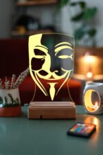V For Vendetta 16 Renk Gece Lambası - Görsel 2