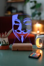 V For Vendetta 16 Renk Gece Lambası - Görsel 3