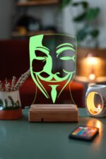 V For Vendetta 16 Renk Gece Lambası - Görsel 4