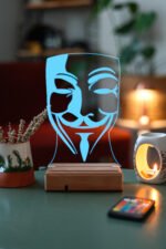 V For Vendetta 16 Renk Gece Lambası - Görsel 5