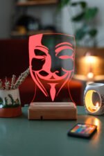 V For Vendetta 16 Renk Gece Lambası - Görsel 6