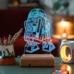 Star Wars R2d2 Droid/Robot 3d 16 Renk Gece Lambası