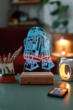 Star Wars R2d2 Droid/Robot 3d 16 Renk Gece Lambası