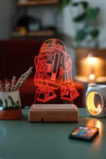 Star Wars R2d2 Droid/Robot 3d 16 Renk Gece Lambası - Görsel 3