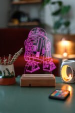 Star Wars R2d2 Droid/Robot 3d 16 Renk Gece Lambası - Görsel 4