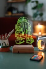 Star Wars R2d2 Droid/Robot 3d 16 Renk Gece Lambası - Görsel 5