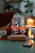 Star Wars R2d2 Droid/Robot 3d 16 Renk Gece Lambası - Görsel 7