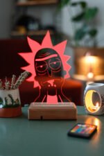 Rick And Morty - Rick - 3D 16 Renk Gece Lambası - Görsel 2