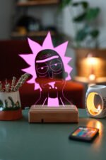 Rick And Morty - Rick - 3D 16 Renk Gece Lambası - Görsel 5