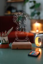 Baby Groot 16 Renk Gece Lambası - Görsel 7