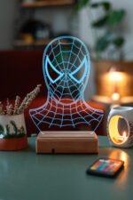 3D Spiderman Örümcek Adam 16 Renk Gece Lambası - Görsel 3