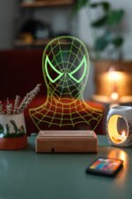 3D Spiderman Örümcek Adam 16 Renk Gece Lambası - Görsel 4