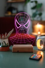 3D Spiderman Örümcek Adam 16 Renk Gece Lambası - Görsel 7