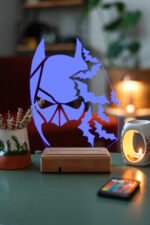 3D Batman Yarasalar 16 Renk Gece Lambası - Görsel 2