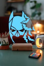 3D Batman Yarasalar 16 Renk Gece Lambası - Görsel 4