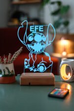 Özel Tasarım 3D Stitch Masaüstü Led Lamba