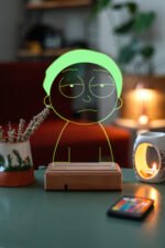 Rick And Morty - Morty 3D 16 Renk Dekoratif Lamba