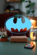 Kişiye Özel 3D Batman Masaüstü Led Lamba - Görsel 2