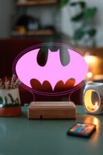 Kişiye Özel 3D Batman Masaüstü Led Lamba - Görsel 6