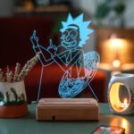 Rick And Morty Rick Sanchez 16 Renkli Kumandalı Gece Lambası