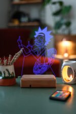 Rick And Morty Rick Sanchez 16 Renkli Kumandalı Gece Lambası - Görsel 7