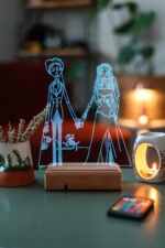 Ölü Gelin (Corpse Bride) 16 Renkli Kumandalı Gece Lambası - Görsel 4