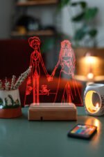 Ölü Gelin (Corpse Bride) 16 Renkli Kumandalı Gece Lambası - Görsel 6