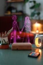 Ölü Gelin (Corpse Bride) 16 Renkli Kumandalı Gece Lambası - Görsel 7
