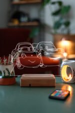 Sally Carrera Şimşek McQueen 16 Renk Kumandalı Gece Lambası - Görsel 3