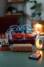 Sally Carrera Şimşek McQueen 16 Renk Kumandalı Gece Lambası - Görsel 6