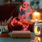 Özel Tasarım Akrep 3D 16 Renk Dekoratif Led Lamba