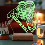 Kişiye Özel Rock Zombi 3D 16 Renk Dekoratif Led Lamba