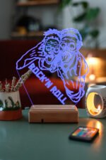 Kişiye Özel Rock Zombi 3D 16 Renk Dekoratif Led Lamba - Görsel 7