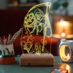 Özel Tasarım Oraklı İskelet Hediyelik 3D Dekoratif Led Lamba