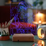 Özel Tasarım 3D Dinazor Masaüstü 16 Renk Dekoratif Led Lamba