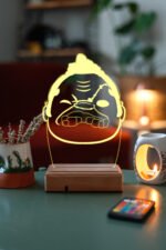 Kişiye Özel Dota 2 Pudge Karakteri 3D 16 Renk Dekoratif Led Lamba - Görsel 5