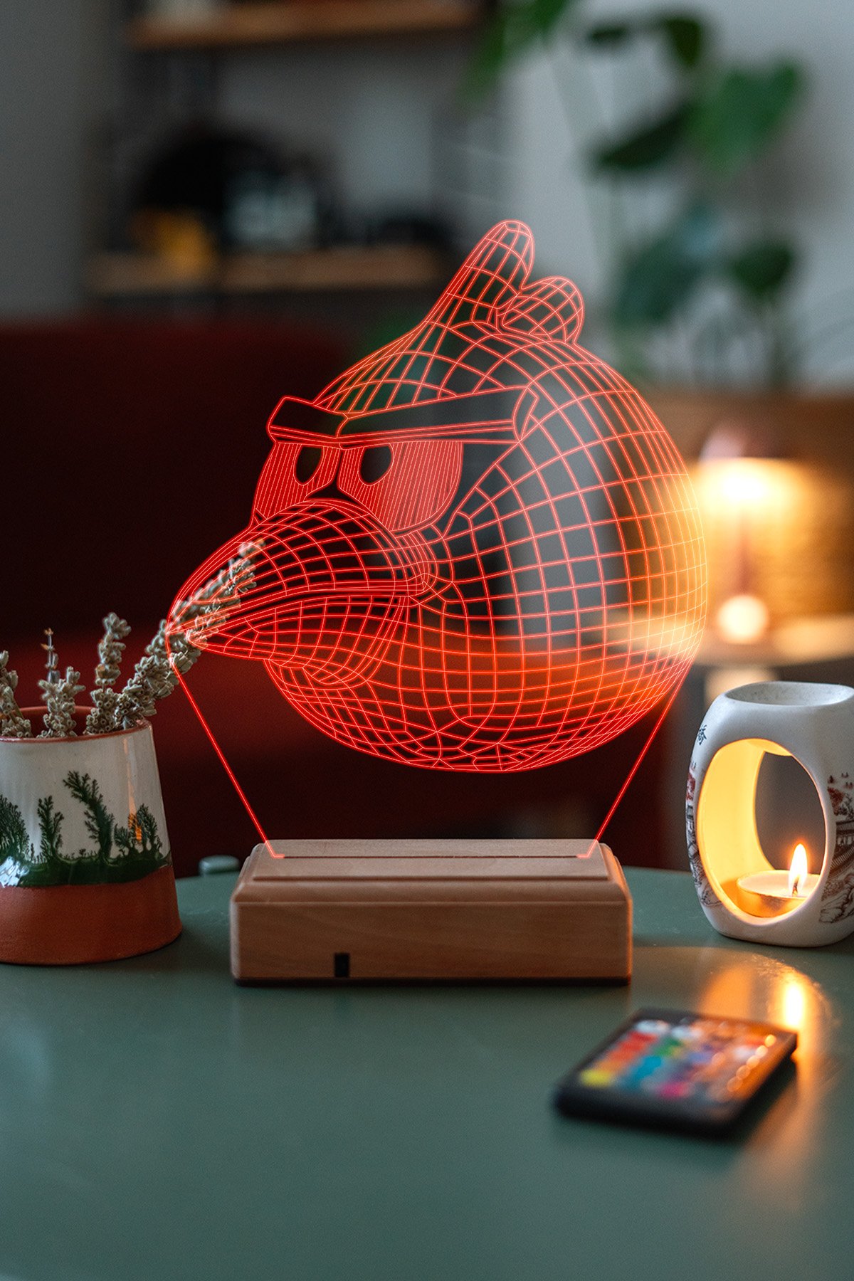 MDW-GM-1050 Angry Birds 16 Renk Dekoratif Lamba - Görsel 1
