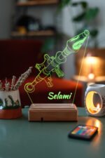Kişiye Özel Fortnite Roket Masaüstü 3D Led Lamba - Görsel 3