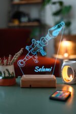 Kişiye Özel Fortnite Roket Masaüstü 3D Led Lamba - Görsel 4