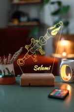 Kişiye Özel Fortnite Roket Masaüstü 3D Led Lamba - Görsel 6