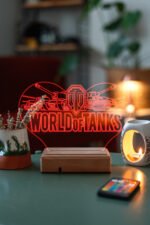 World Of Tanks Fury 16 Renk Dekoratif Lamba - Görsel 2