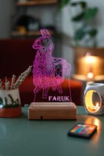 Fortnite Lama 3D 16 Renk Gece Lambası - Görsel 2