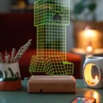 3D Minecraft 16 Renk Gece Lambası