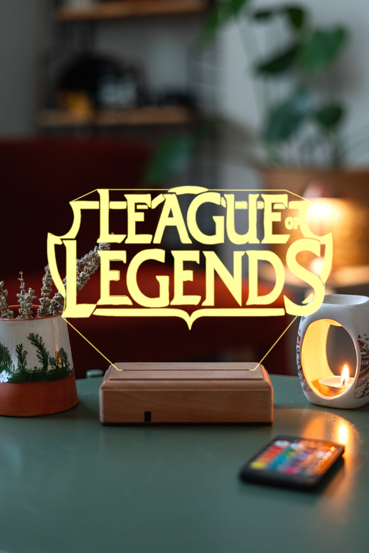 MDW-GM-1150 LOL Leauge Of Legends 16 Renk Gece Lambası - Görsel 1