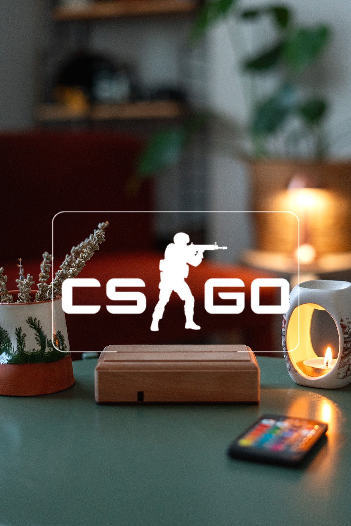 MDW-GM-1210 CS GO 16 Renk Masa Lambası - Görsel 1