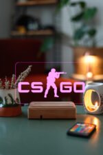 CS GO 16 Renk Masa Lambası - Görsel 2