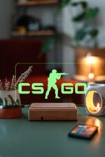 CS GO 16 Renk Masa Lambası - Görsel 6
